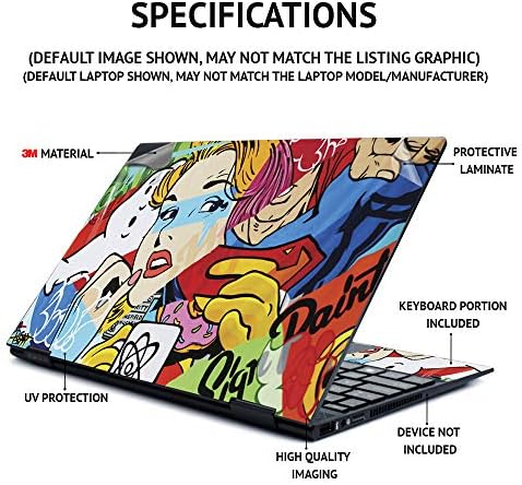 עורות אדירים עור תואם ל- Lenovo IdeaPad Flex 3 Chromebook 2-in-1 11.6 -זום קשת קשת | כיסוי עטיפת מדבקות